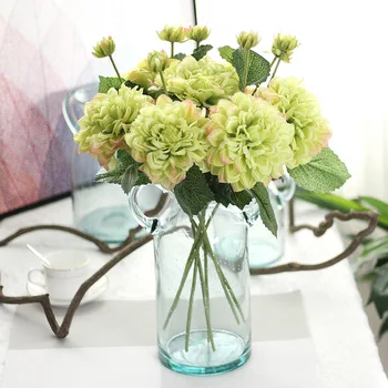 1 2 Pead Silk Daaliad tehislilled Elavat Reaalne Touch Võltsitud Lilled Pulmapidu DIY Kodu Aia Kaunistamiseks Õie