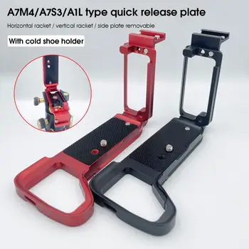1 Komplekt Quick Release Plate Alumiinium Kohanemise L Tüüpi Kaamera Tarvikud Anti-drop Kummist Matt Kaamera Plaat Sony A7M4
