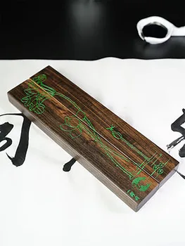 1 Paar Kalligraafia Puidust Kirjapressi Hiina Maali/Kirjutamine Lotus Muster Paberil kaalud Kunsti Pakkumise