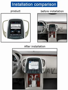 10.4 tolline auto autoradio DVD-mängija jaoks-buick Laccrose 2013 2014 2015 auto GPS navigatsiooni vertikaalne ekraan IPS multimeedia mängija