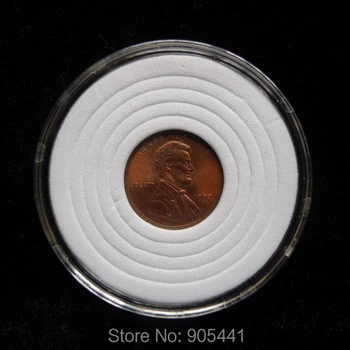 10 Münte Kapsel Omanik Mündi Kaitse Juhul Sobib MEILE Penny Sobib Läbimõõt 19mm 24mm 29mm 34mm 39mm Ümmargune Valge Käsn