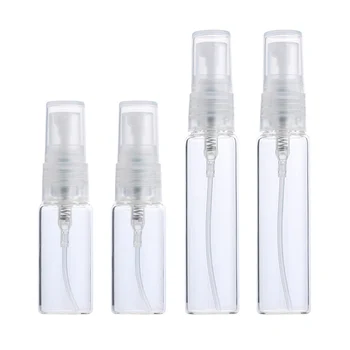 100 Tk/Palju 5ml, 10ml Spray Pudel Tühi Parfüümi Pihusti proovianumad Plastikust Sprinkler reisitarvete