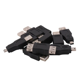10TK OTG 5 Pin F/M Mini-Vahetaja Adapter Konverter-USB-Meeste ja Naiste Micro-USB