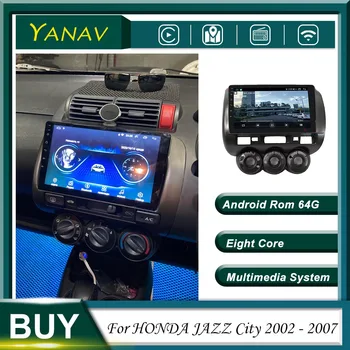 128G Android autoraadio GPS Navigatsiooni HONDA JAZZ Linna 2002-2007 Stereo Vastuvõtja Video Multimedia MP3 Mängija 360 Kaamerad