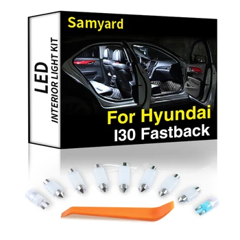 12tk Salongi LED-Hyundai i30 Luukpära 2017 2018 2019 2020 2021 Canbus Auto Sise-Dome Kaart Trunk Light Kit Ei Vea