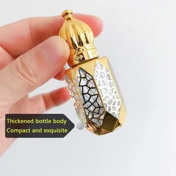 1tk 6ml Luksuslik Kuldne Värv Korduvtäidetavaid Parfüümi Pudelid Roll-on eeterlik Õli Pudel on Tühi Kosmeetika Konteiner proovianumad
