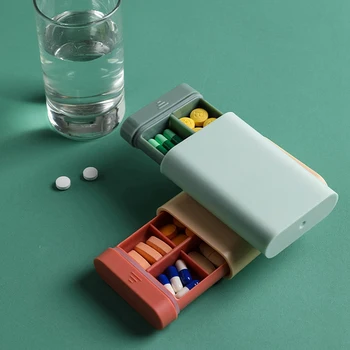 1TK Mood Kaasaskantav Põhjamaade Stiilis Pill Box Tablett pilleri karp Dispenser Meditsiin Kastid Serveerimiseks Kit Korraldaja