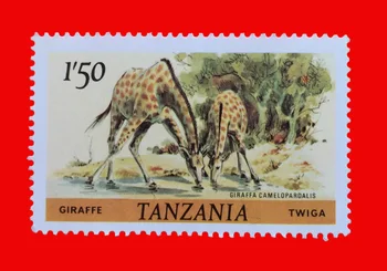 1tk Tansaania Post Margid-Aafrika Kaelkirjak Kasutada Postitada Märgitud postmarkide Kogumine