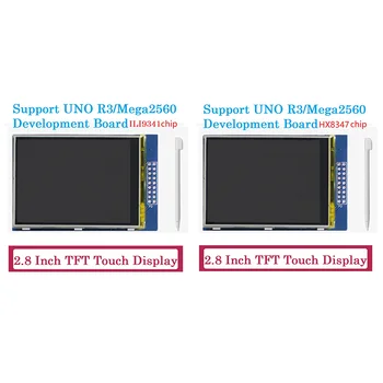 2.8 Tolline TFT Puutetundlik Ekraan Toetab UNO R3 Mega2560 puuteekraan (Mahtuvuslik Ekraan 320X240 puute Pliiats