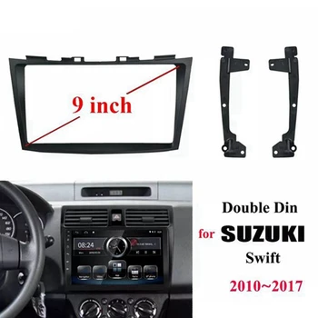 2 Din 9 Tolline autoraadio Auto DVD-Mängija GPS Plastikust Sidekirmega Paneeli Raami Suzuki Swift 2010-2017 Dash Mount Kit