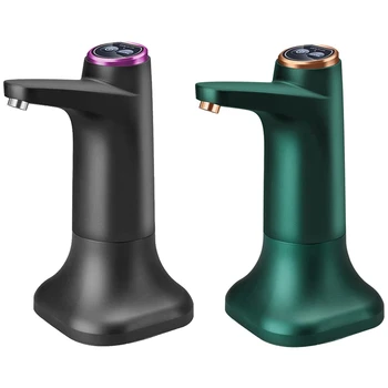 2 Sätestatud Elektri -, Vee Pudel, Pump Baasi USB Vee Dispenser veepump Kopp Pudel Aerosooli, Must ja Roheline