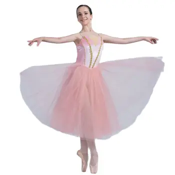 20007 Kõik Tantsu Roosa Velvet Top Pihik 360° Tülli Ballett Kleit Ballett Tüdrukud Ja Naised Näitavad, Ballett Tulemuslikkuse Kanda