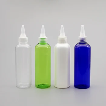 200ml Tühi Selge Pearl Roheline Plastikust Pudelid Korduvtäidetavaid Reisi Pudelid Plastist Pikad Suu Top Üpp Šampoon Tooner