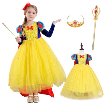 2020. Aasta Uus Halloween Tüdrukud Printsess Kleit Lapsed Kleidid Tüdrukute Kostüüm Lumi Valge Cosplay Partei Laste Jõulud Riided