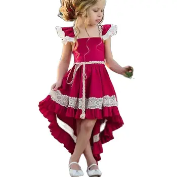 2021 täiesti Uued Väikelapse Imiku Lapsed, Beebi Tüdruk Printsess Kleit Vibu Ruffled Backless Sundress Armas Laste Suvine Kleit 1-5Y