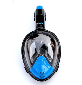2022 Ujumine Snorgeldamine, Sukeldumine Full Face Mask Pind Scuba jaoks Gopro L/XL Must 7 värvi hulgimüük
