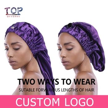 20PCS Custom Logo Naiste Neitsi juuksepikendusi Parukad Magab Kaitsta Pikk Bonnets Metallist Nupp Reguleeritav Suurus