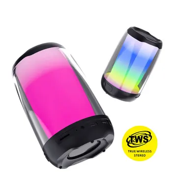 2323 LSM Niye TWS Bluetooth Kõlar Full Screen 3D Värviline LED lamp Kaasaskantav HiFi Speaker Suurepärane Bass Traadita Heli-Box