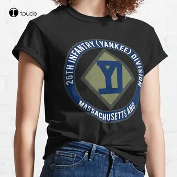 26. Jalaväe Yankee Rajoon Massachusetts Ang Klassikaline T-Särk Särk Särk Kooli Särgid Tütarlaste Mood Tshirt Suvel Tshirt