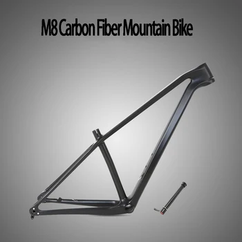 29/27.5 ER M8 Mtb Mägi XC Jalgrattasõit Full Carbon Raam Plaadi BrakeThru Telje 12x148mm Sise-Marsruutimise Bike Raam