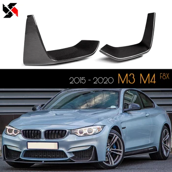 2pcs/set Kuiv Carbon Fiber Front Bumper-Lõhkujad BMW M4 F82 F83 M3 F80 2015 - 2020