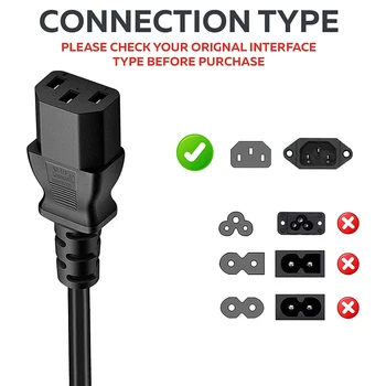 3-Pin Power Adapter Kaabel Meeste ja Naiste Extender Televisiooni Monitor, Skanner Pikendus Juhe Kaasaskantav Travel UK Plug