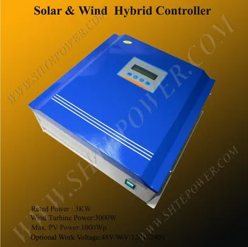 3000w mini regulaator 48v hübriid eest vastutav 60a päikese-tuule töötleja