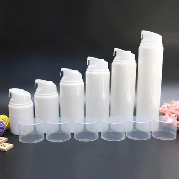 30ml valge õhuta vaakumpump lotion pudel läbipaistev kork ,30 ml valge vaakum-ja Kosmeetikatooted pudel läbipaistev kork