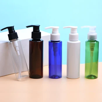 30pcs 100ml valge kosmeetiline PET-pudelit, tühi šampoon ja kreem pump paagi plastikust kosmeetikatoodete pakendid dispenser,dušigeel