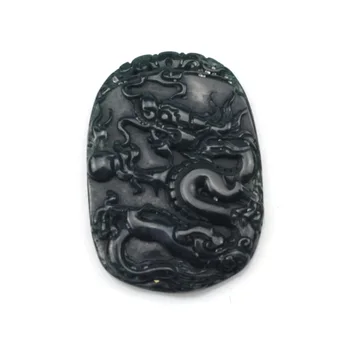 34x48mm loomulik avärav helmed ripats looduslikust kivist ripats DIY ehted nikerdatud draakon naine kingitus