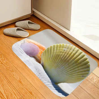 3D Beach Shell Prindi Jalamatt Esik, Köök Matid Kaasaegne elutoa Rõdu Vannituba Põhjamaade Matid Pestav Mitte Tõsta Põranda Matt