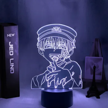 3d Lamp Anime Wc Seotud Hanako Kun LED Night Light Tuba Decor Nightlight Sünnipäeva Kingitus Wc Seotud Hanako Kun Öö Lamp