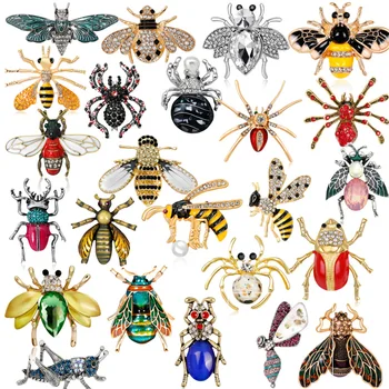 3tk/palju Moe Spider sipelgad, mesilaste putukate ja loomade Emailiga Prossid 2019 Naised Meeste Pulmad Sõle Sõrmed parimad Jõulud kingitus