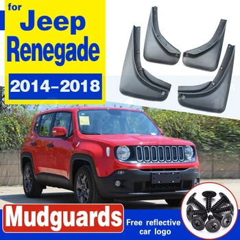 4 TK Esi-Taga Auto Mudflap jaoks Jeep Renegade BU 2014-2018 2016 2017 Fender Muda Valve Klapp Splash Klapid Porilauad Tarvikud