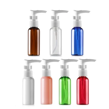 50ML 48tk/palju PET-Losjoon Pumbaga Pudel,Kollane Plast-ja Kosmeetikatooted Mahuti Tühi Šampoon Alam-villimist,eeterlikku Õli Pudel
