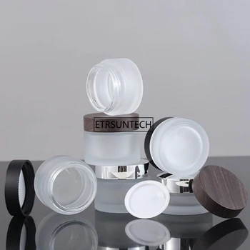 50tk 30g 50g mattklaas Korduvtäidetavaid Salvi Pudelid Tühjad Kosmeetika Jar Pot Eye shadow näokreem Konteiner F3650