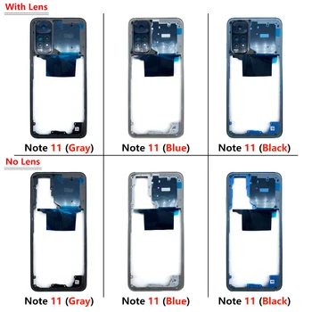 50tk，100% Originaal Jaoks Xiaomi Redmi Lisa 11 4G Global / Märkus 11S Lähis Plaat Kaamera Klaas Objektiivi Frame Housing Tagasi Mid Plaat