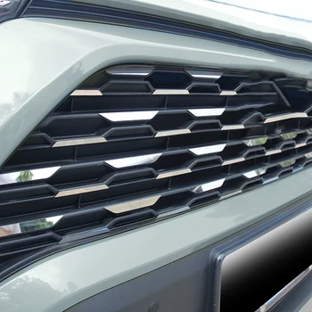 54PCS Roostevabast Terasest Ees Iluvõre Kleebis Sisekujundus Toyota Rav 4 Rav4 2019 2020 2021 Car Styling