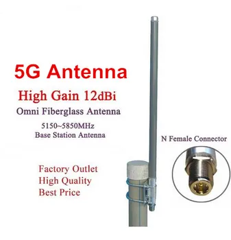 5G väljas omnidirection 12dBi antenn N naiste kõrge saada 5.8 G antenn klaaskiud