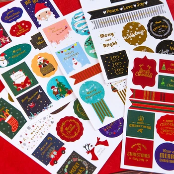 5packs Loominguline Merry Christmas decoration kleebis DIY Dariy Scrapbooking Kleebised Planeerija Kleebised 5 valikut