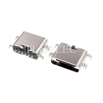 5tk 6 Sõrmed Micro-USB-3.1 Tüüp-C Famale Pesa Pesa Pesa ühes Reas SMT Sunking Plaadi Pistik Ilma Šrapnell Adapter