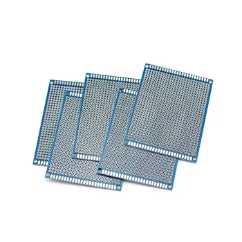 5tk Sinine Topelt Pool Prototüüp PCB Pardal 7x9cm külgedega vask PCB PARDAL KOMPLEKT Arduino Eksperimentaalsed