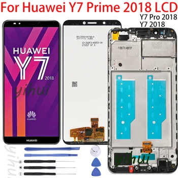 6.0 Tolline Y7 Pro 2018 Ekraan Huawei Y7 2018 Lcd Puuteekraani Digitizer Assamblee Y7 Peaminister 2018 Ekraani Vahendid
