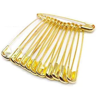 60 Tükki Metallist haaknõel Golden Väike Pross Praktiline DIY Õmblemine Vahendid Aksessuaar Riided haaknõelad 2.3-5.6 CM Kõrge Kvaliteediga