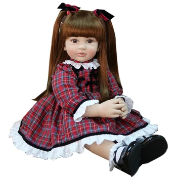 60cm Eksklusiivne Stiil Silikoon Uuestisündinud Baby Doll Mänguasi Vinüül Printsess Väikelapse Lapsi Nagu Elus Bebe Tüdruk Boneca Lapse Sünnipäeva Kingitus