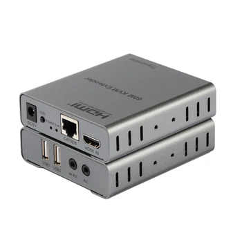 60m USB KVM HDMI Extender Poolt CAT5E RJ45 Cat6-Etherneti Kaabel-Saatja-Vastuvõtja Audio-Video Converter PC Laptop-lt TV Monitor