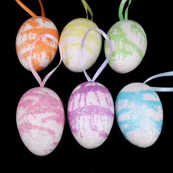 6tk Loominguline Easter Muna Vaht Lihavõtted Teenetemärgi Rippuvad Kaunistused Vaht Easter Egg Kids Mänguasi Kingitused Home Decor Pool Tarvikud