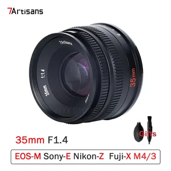 7artisans 35mm F1.4 Mark II APS-C lainurk Suur Ava MF Objektiiviga Nikon Sony E Z Canon EOS M Fuji FX M4/3 Mount