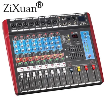 8 Kanalite (Mono) Mixing Console koos Bluetooth Rekord 99 DSP mõju USB-Funktsioon, Professionaalne Audio-Mixer