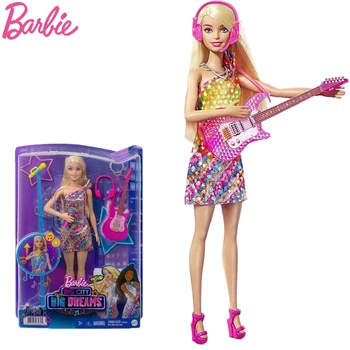 Algne Malibu Barbie Nukk Suur Linn Suured Unistused Vaid Muusika Elektrilised Barbie Nukk Mängida Maja Mänguasi Tüdrukud Sünnipäeva Kingitus GYJ23